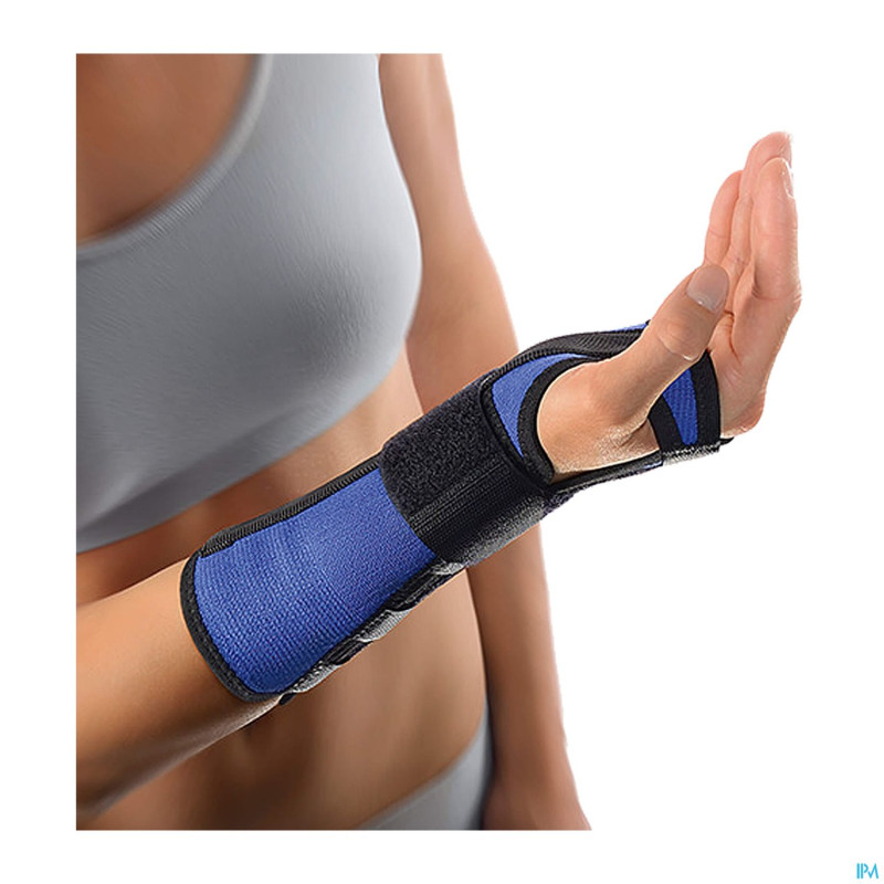 Bort attelle poignet alu gauche bleu  m