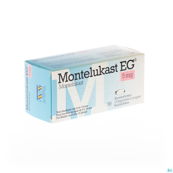 Montelukast eg comp a croquer 56 x 5 mg