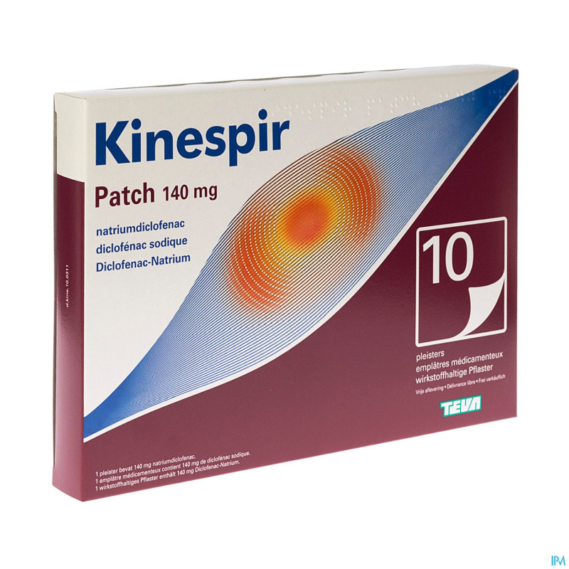 Kinespir patch 140 mg emplatres 10