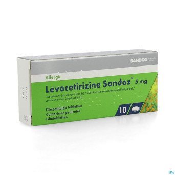 Levocetirizine sandoz 5 mg comp enrob. 10 x 5 mg