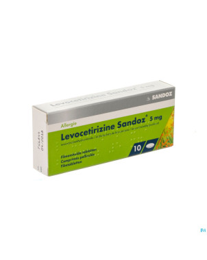 Levocetirizine sandoz 5 mg comp enrob. 10 x 5 mg