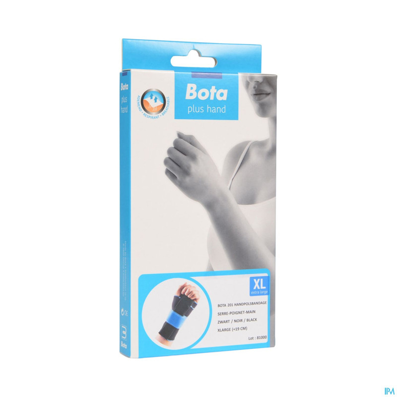 Bota serre-poignet-main 201 noir universel xl