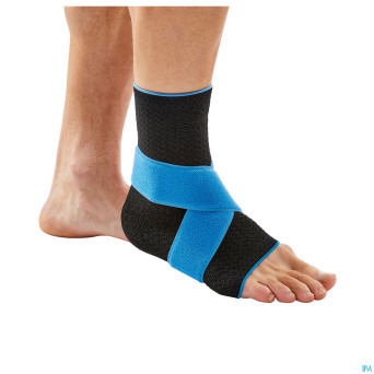 Bota plus cheville+velcro noir gauche  l