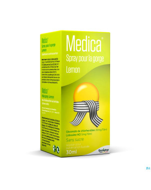 Medica spray pour la gorge lemon    30ml