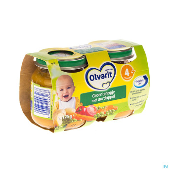 Olvarit panade legumes et pdt    4m 2x125g 12m201