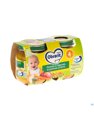 Olvarit panade legumes et pdt    4m 2x125g 12m201