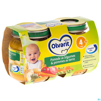 Olvarit panade legumes et pdt    4m 2x125g 12m201