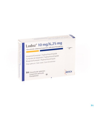 Lodoz 10,0mg/6,25mg tabl 84