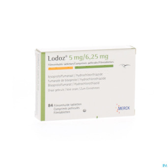 Lodoz  5,0mg/6,25mg tabl 84