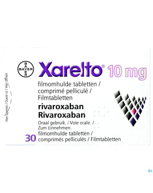 Xarelto 10 mg tabl 30 x 10 mg
