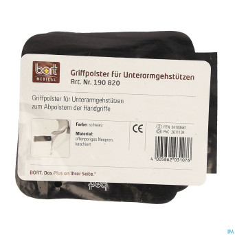 Bort protection canne coussinets avec velcro noir