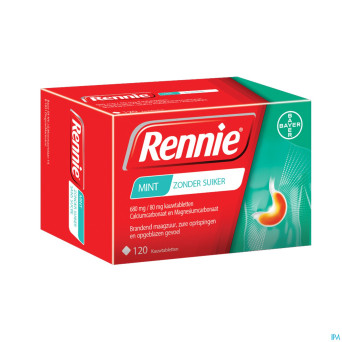 Rennie sans sucre pastilles 120