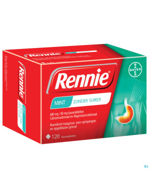 Rennie sans sucre pastilles 120