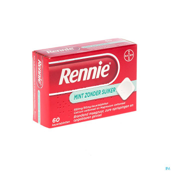 Rennie menthe s/sucre past 60