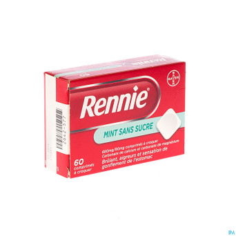 Rennie menthe s/sucre past 60