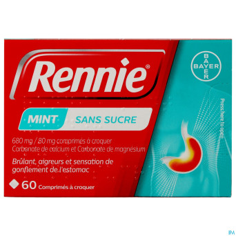 Rennie menthe s/sucre past 60