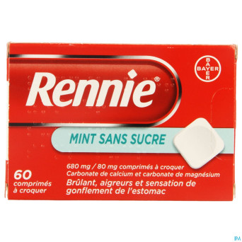 Rennie menthe s/sucre past 60