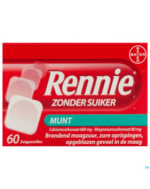 Rennie menthe s/sucre past 60