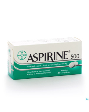 Aspirine 500 mg comp  30