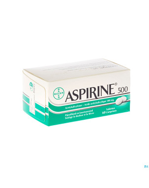 Aspirine 500 mg comp  60