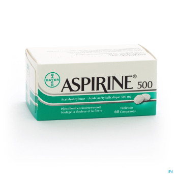 Aspirine 500 mg comp  60