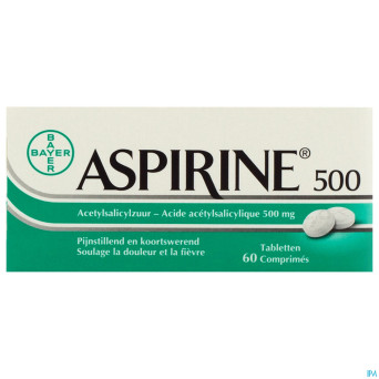 Aspirine 500 mg comp  60