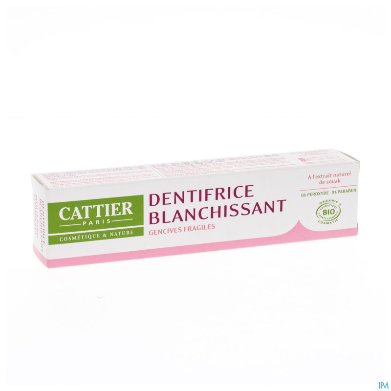 Cattier eridene dentif gencives frag. bio tube 75g