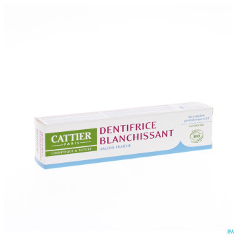 Cattier eridene dentif haleine fraiche bio tbe 75g