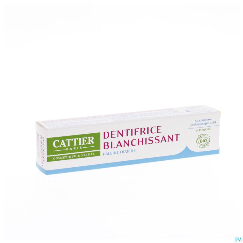 Cattier eridene dentif haleine fraiche bio tbe 75g
