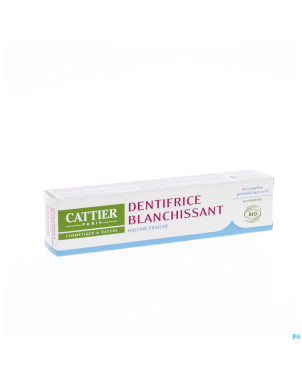 Cattier eridene dentif haleine fraiche bio tbe 75g