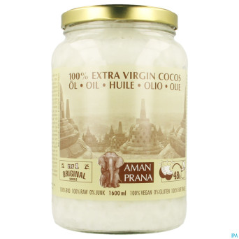 Amanprana extra virgin huile cocos 1600ml