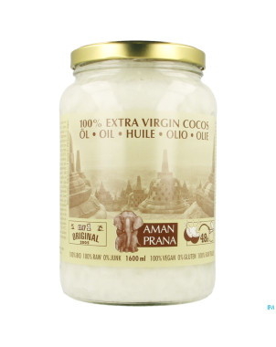 Amanprana extra virgin huile cocos 1600ml