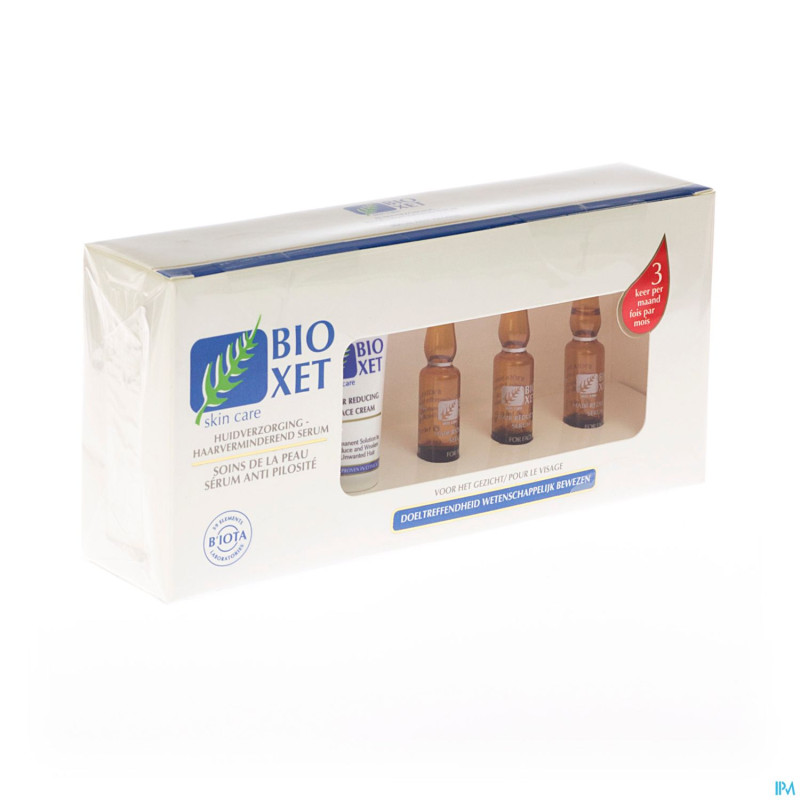 Bioxet serum visage reduction cheveux 3x2ml
