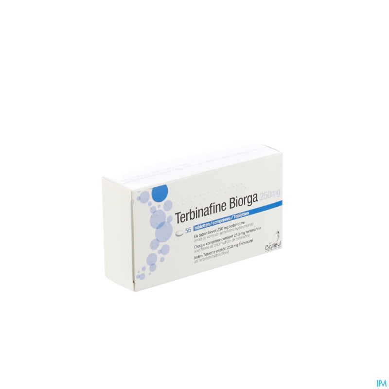 Terbinafine biorga comp 56 x 250 mg