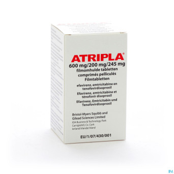 Atripla 600mg/200mg/245mg comp pell 30