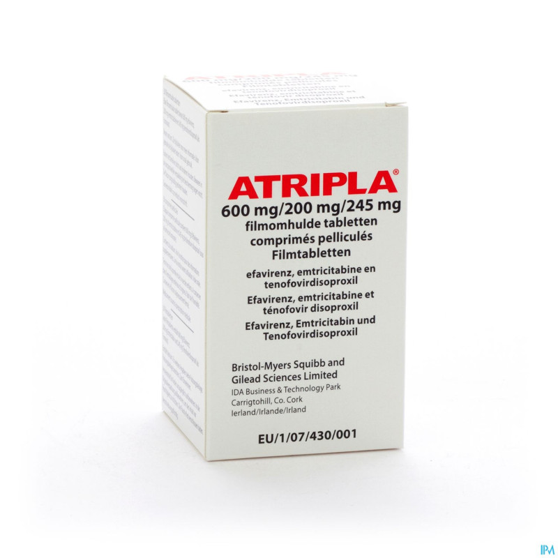 Atripla 600mg/200mg/245mg comp pell 30