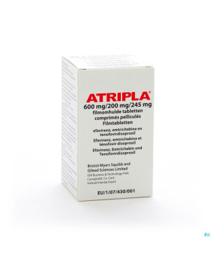 Atripla 600mg/200mg/245mg comp pell 30