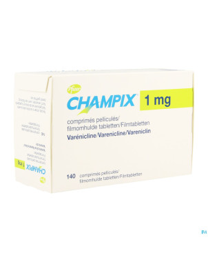 Champix comp 140 x 1 mg aclar/pvc/alu