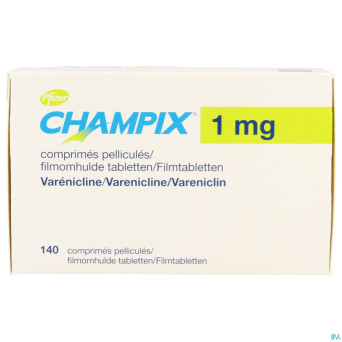 Champix comp 140 x 1 mg aclar/pvc/alu