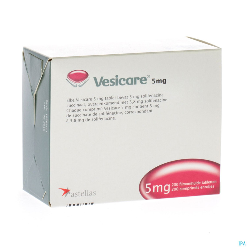 Vesicare tabl 200 x 5 mg