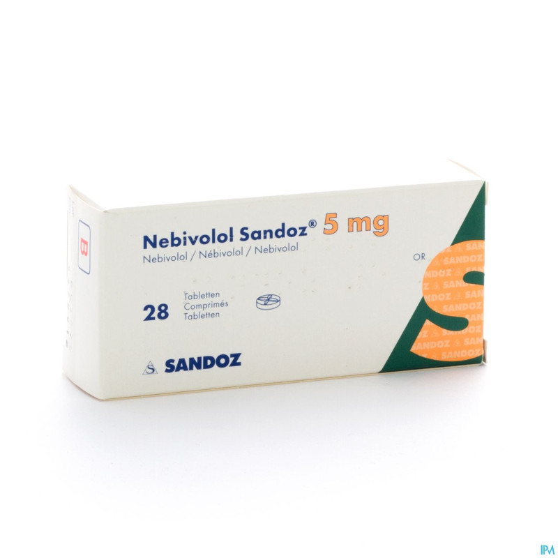 Nebivolol sandoz tabl 28 x 5 mg