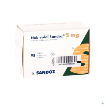 Nebivolol sandoz tabl 98 x 5 mg