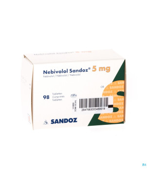 Nebivolol sandoz tabl 98 x 5 mg