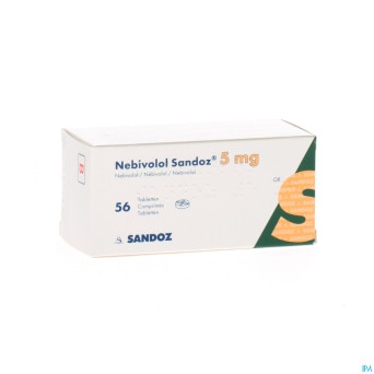 Nebivolol sandoz tabl 56 x 5 mg