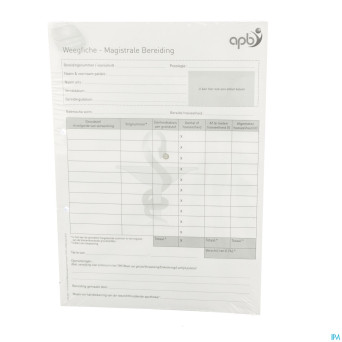 Weegfiche - magistrale bereidingen