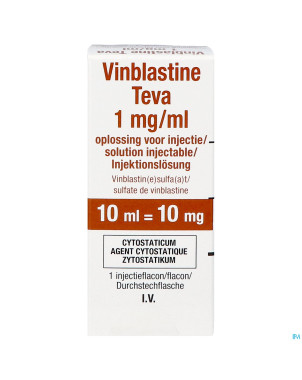Vinblastine 1mg/1 ml teva sol inj  1 fl 10 ml