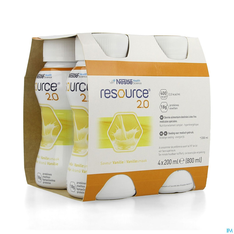 Resource 2.0 vanille    4x200ml 12100535