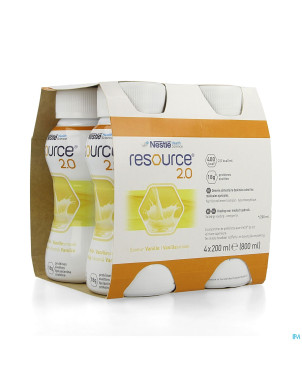 Resource 2.0 vanille    4x200ml 12100535