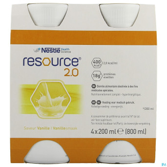 Resource 2.0 vanille    4x200ml 12100535