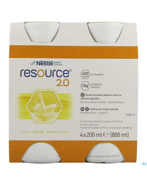 Resource 2.0 vanille    4x200ml 12100535